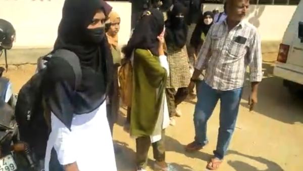 13 govt school students boycott classes/ exams after they were refused entry into campus wearing Hijab 