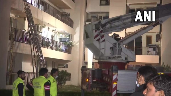 Portion of Apartment Roof Collapses in Gurugram’s Sector 109, 2 Death and several feared trapped