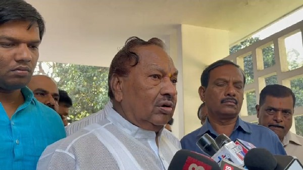 Minister KS Eshwarappa Reaction to Bajrang Dal Activist Harsha Allegedly Murdered in Shivamogga Minister KS Eshwarappa Reaction to Bajrang Dal Activist Harsha Allegedly Murdered in Shivamogga