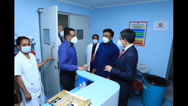 Health Minister K Sudhakar Drive to Bone Marrow Transplant Facility in Kidwai for Cancer Affected Children Health Minister K Sudhakar Drive to Bone Marrow Transplant Facility in Kidwai for Cancer Affected Children