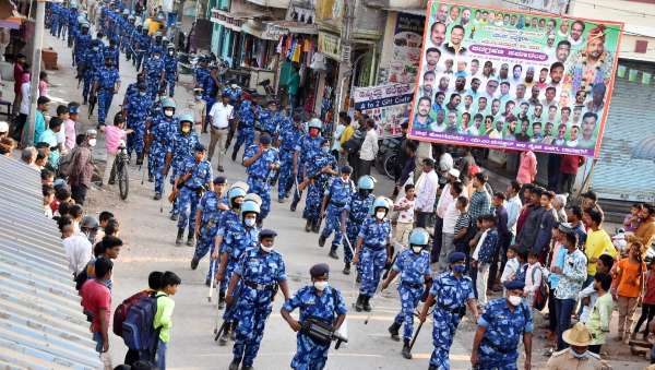 ಪೊಲೀಸರ ಪಥ ಸಂಚಲನ