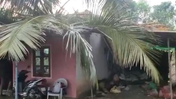 Heavy Rain Lashed in Chikkamagaluru District; Damage to Homes With Heavy Windstrom