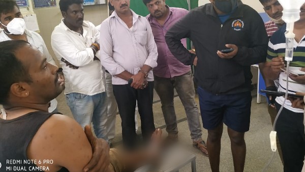 Chikkamagaluru: A Youth Was Poured Petrol on Police Personnel And Set Fire in Jambekadu