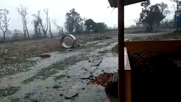 Heavy Rain Lashed With Hail Around Ayanur, Crop Damages