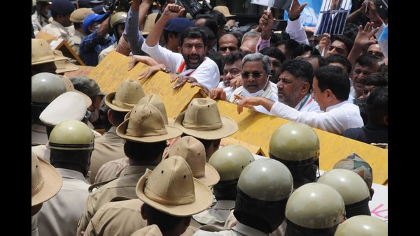Santosh Suicide Case: Congress Leaders Trying to Attack CM House Urge KS Eshwarappa Resign