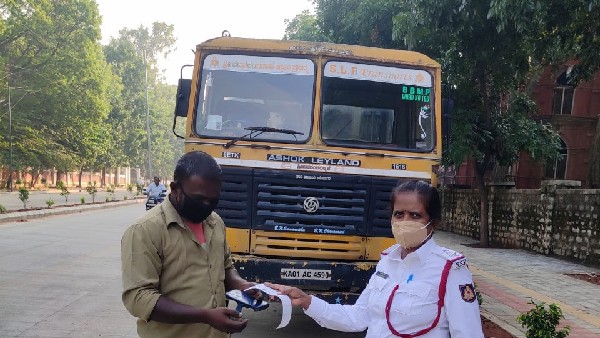 Garbage Vehicle Special Drive By Bengaluru Traffic Police 