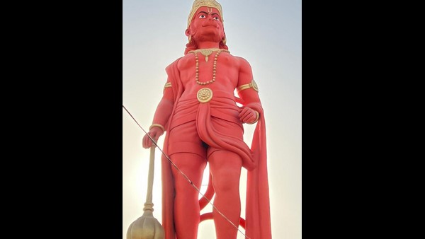 PM Narendra Modi ingurates 108-feet statue of hanuman in gujarats morbi PM Narendra Modi ingurates 108-feet statue of hanuman in gujarats morbi