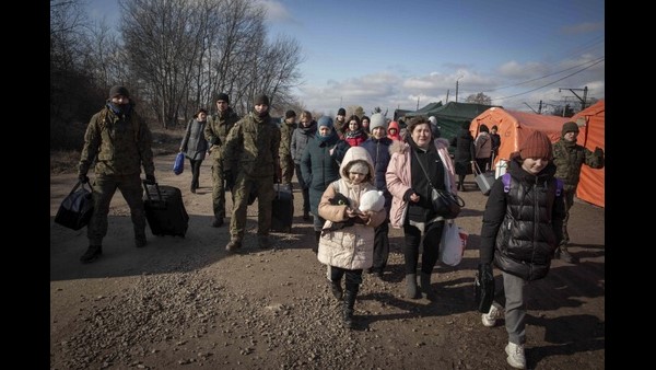 Ukrainian Mother Writes Family Details On Toddlers Back
