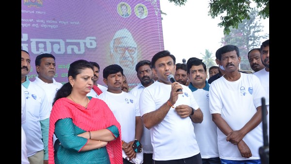 Health Minister Dr Sudhakar Launch Social Justice Walkathon on Dr BR Ambedkar Jayanti