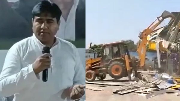 SP MLA Shazil Islams petrol pump bulldozed days after threats to CM Yogi Adityanath