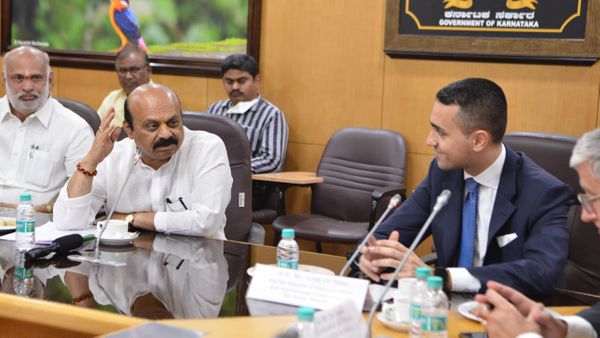 Basavaraj Bommai Meets Italian External Affairs Minister 