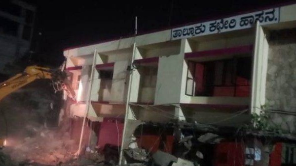 Preetam Gowda vs HD Revanna: Old Taluk Office Demolished in Hassan 