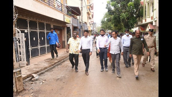 ಮಡಿವಾಳ ಕೆರೆ ಪರಿಶೀಲನೆ