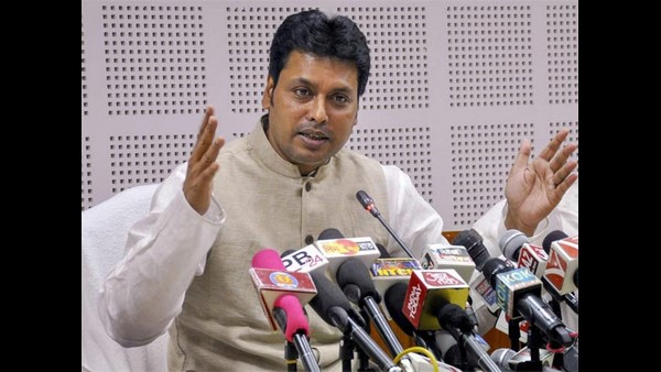 Ex-Tripura CM Biplab Deb named in fake CIA report, wife files complaint Ex-Tripura CM Biplab Deb named in fake CIA report, wife files complaint