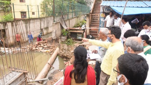 ದತ್ತಾತ್ರೆಯ ದೇವಸ್ಥಾನದ ಬಳಿ ಸೇತುವೆ ಕಾಮಗಾರಿ 