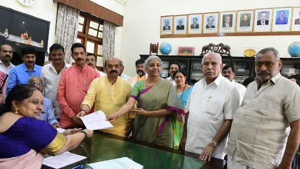 Nirmala Sitharaman file Nomination for Rajya Sabha