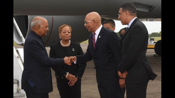 President Ram Nath Kovind on 4 day visit to Jamaica 