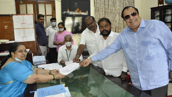 Karnataka legislative council election: TA Saravana Nomination Submission as a JDS candidate