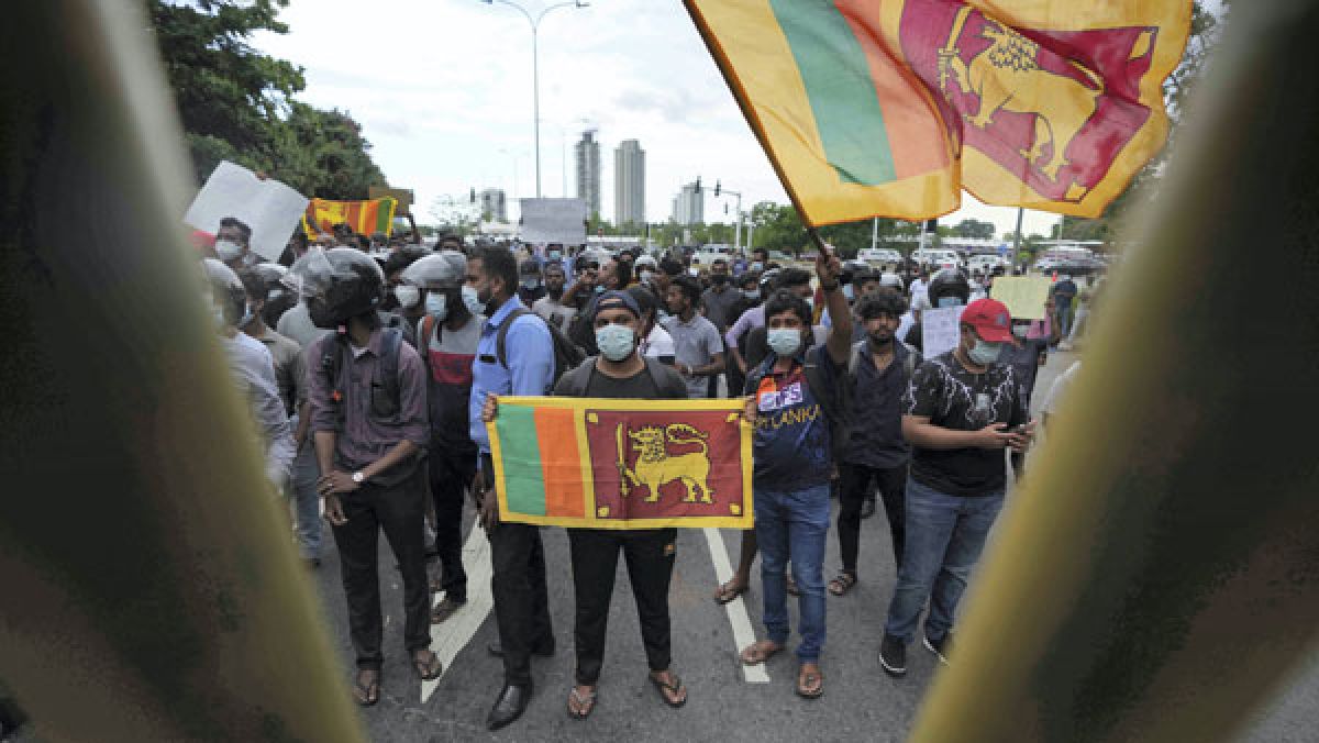 Sri Lanka protestors Sri Lanka protestors