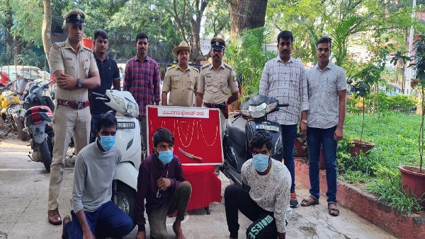 Jayanagara Police Arrest Chain Snatchers Gang
