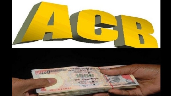 ACB police have arrested 3 persons while taking bribe