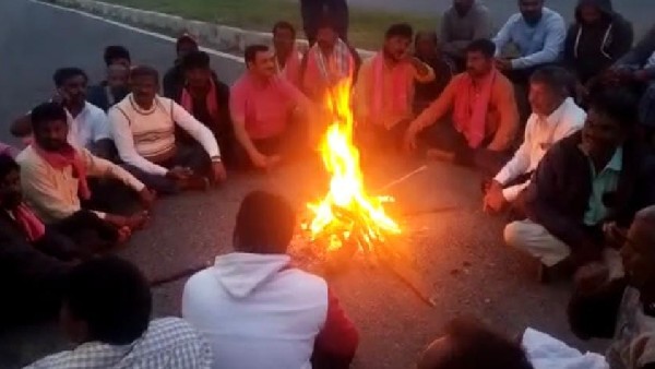 police stops beda jangama protesters in chitradurga guilalu toll 