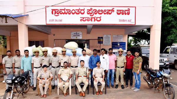 Thief Steals Arecanut Bag 8 Accused Arrested in Sagara 