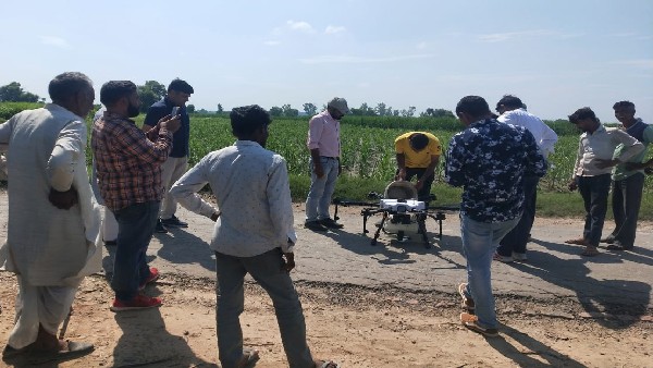  ಬುಂದೇಲ್‌ಖಂಡ್ ಚಿತ್ರಕೂಟನಲ್ಲಿ ರೈತರಿಗೆ ಡ್ರೋನ್ ಸೌಲಭ್ಯ