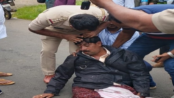 Minister Byrathi Basavaraj Helps Accident Victims 