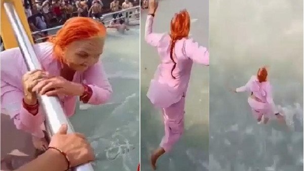 ಗಂಗೆಗೆ ಹಾರಿದ ಅಜ್ಜಿ