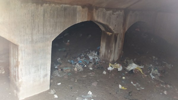 Ancient building was discovered inside the earth while digging for the foundation 