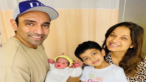 Cricketer Robin Uthappa and his wife Sheethal Blessed baby girl Cricketer Robin Uthappa and his wife Sheethal Blessed baby girl