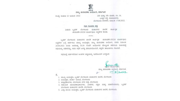 BBMP Election on October ? State Election Commission Called a preliminary preparatory meeting on Today