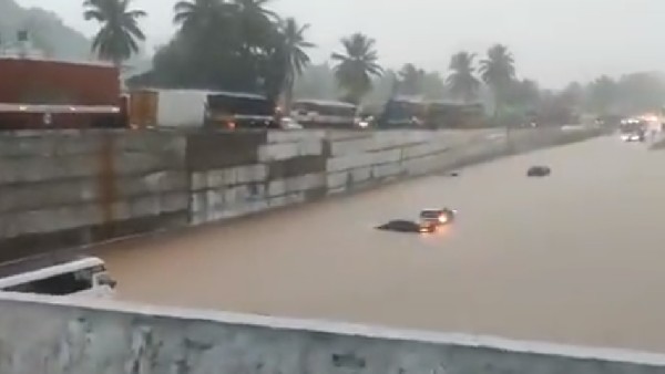  ವಾಹನ ಮುಳುಗಿರುವ ವಿಡಿಯೋ ಭಾರಿ ವೈರಲ್