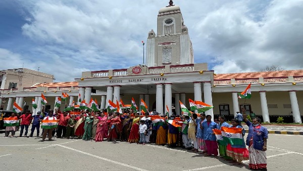  Flag Hosted at 118 Railway Stations of Mysuru Division 