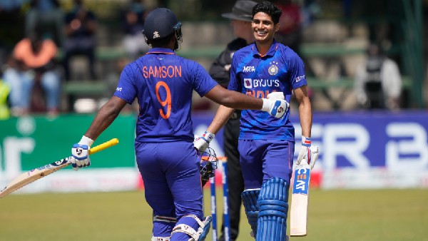 ಮೊದಲನೇ ಶತಕ ಗಳಿಸಿ ಸಂಭ್ರಮಿಸಿದ ಗಿಲ್ 