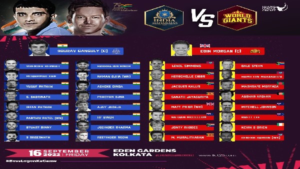  ಪಂದ್ಯದಲ್ಲಿ ಆಡಲಿರುವ ವಿಶ್ವದ ದಿಗ್ಗಜ ಕ್ರಿಕೆಟಿಗರು 