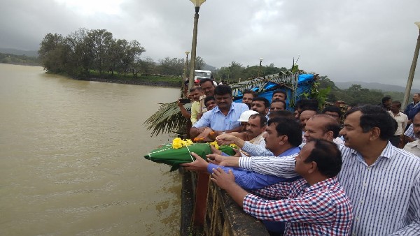  Water Level Increase Ganga Pooja At Linganamakki Dam