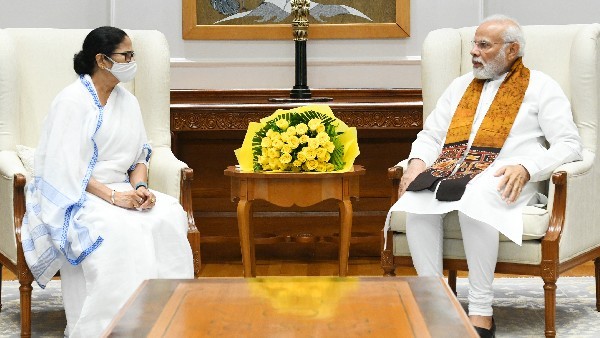  ಮೋದಿ, ಮಮತಾ ಬ್ಯಾನರ್ಜಿ ಭೇಟಿ: ಕುತೂಹಲ, ಊಹಾಪೋಹ