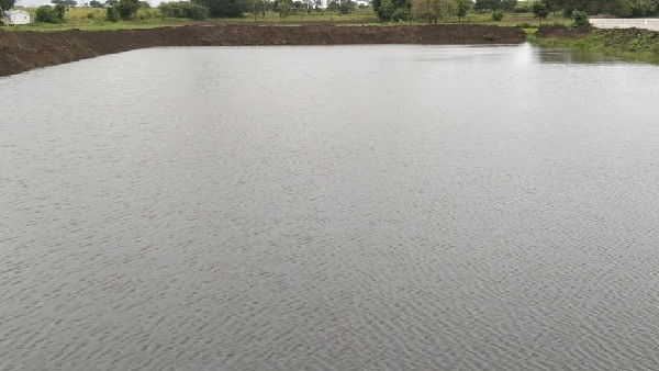 A lake constructed Mission Sarovar Project to provide drinking water to Sherewad,Dharwad