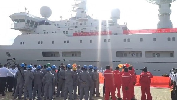 Chinese Spy Ship Yuan Wang-5 Leaves Sri Lankas Hambantota Port 