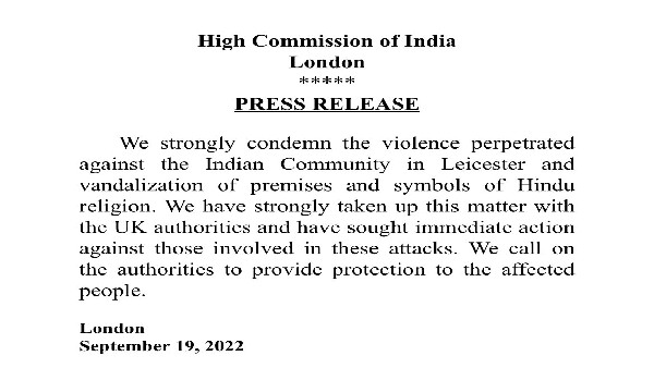 Hindu Temple Destruction in Leicester: Indias Condemnation