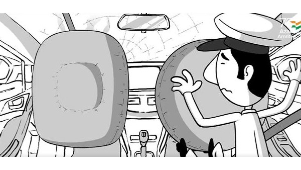 ರಸ್ತೆ ವಿಭಜಕಕ್ಕೆ ಡಿಕ್ಕಿ ಹೊಡೆದು ಅಪಘಾತ 