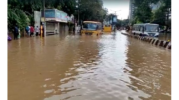  ನಾಲ್ಕನೇ ಬಾರಿ ಜಲಾವೃತವಾದ ರೈನ್‌ಬೋ ಡ್ರೈವ್ ಲೇಔಟ್