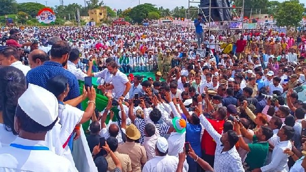 Route map of Bharat Jodo Yatra in Karnataka