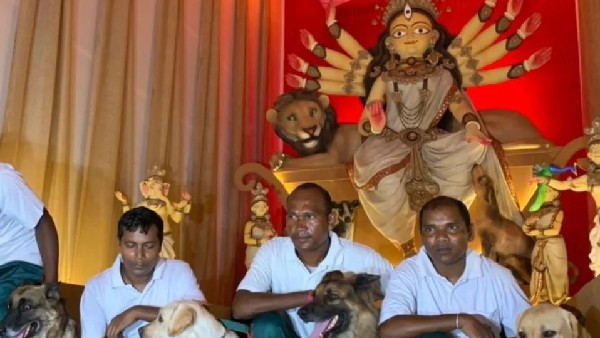 Kolkata Police Dogs As Chief Guests At Durga Puja Pandal 