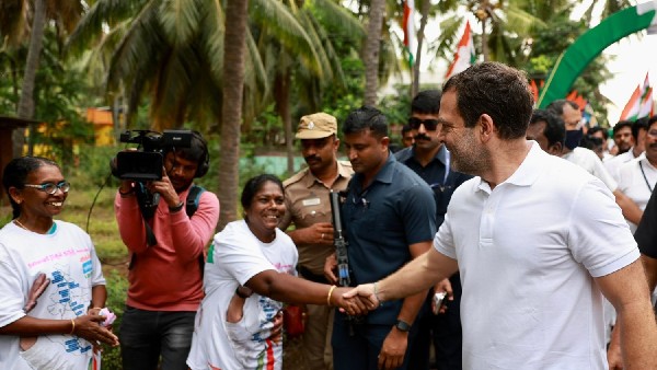 Bharat Jodo Yatra started by Rahul Gandhi, Congress leaders