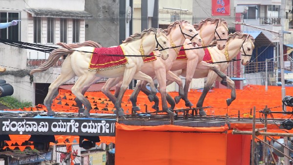 Preparations Underway for Hindu Mahasabha Ganesha Immersion in Shivamogga on Friday