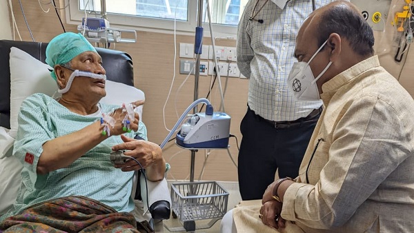 CM Basavaraj Bommai Visit to Manipal Hospital for Enquiry About SM Krishna Health CM Basavaraj Bommai Visit to Manipal Hospital for Enquiry About SM Krishna Health