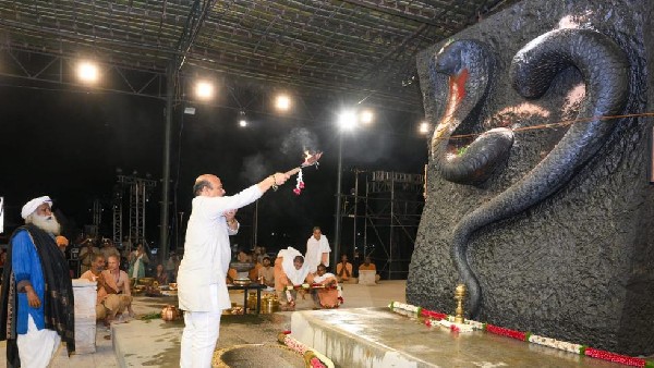 Complaint against Jaggi Vasudev for displaying snake at event in chikkaballapur